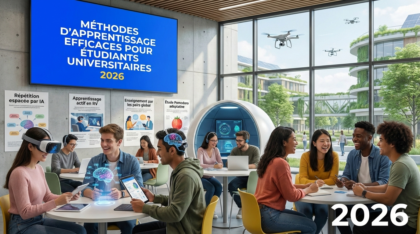 Méthodes d'apprentissage efficaces pour étudiants universitaires 2026