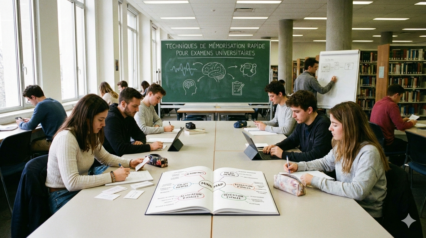 Techniques de mémorisation rapide pour examens universitaires